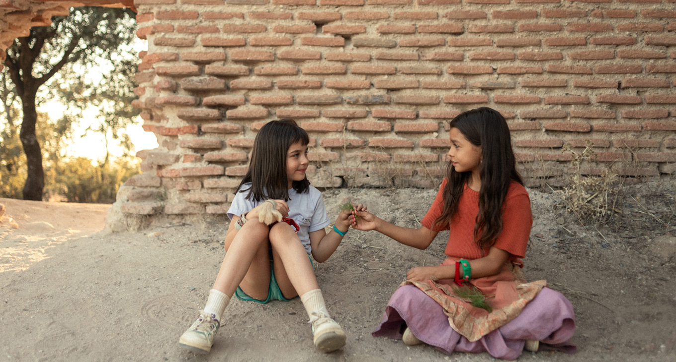 La niña de la cabra
