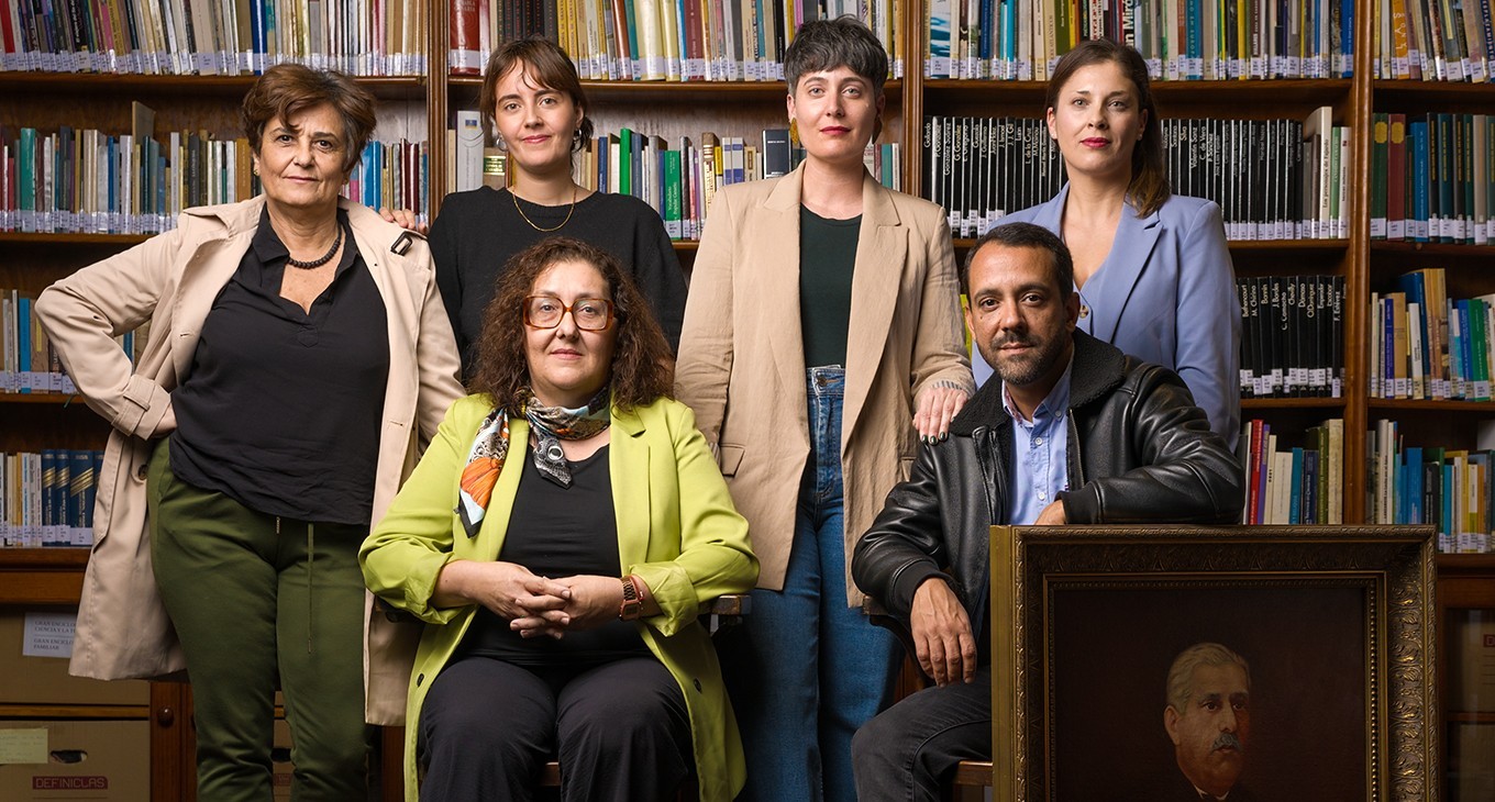 Nieves Rodríguez Rivera, Lana Corujo, Flora González, Mare Cabrera, Zebensuí Rodríguez y Guacimara Hernández