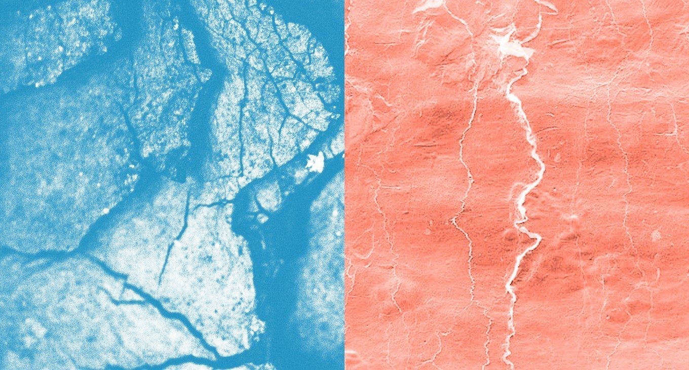 Una fisura en la roca