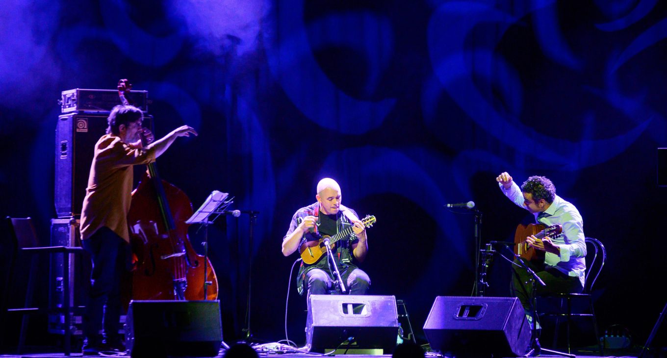 Javier Infante, Alexis Lemes, Javier Colina y Markus Stockhausen